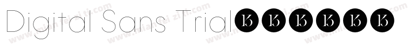 Digital Sans Trial字体转换